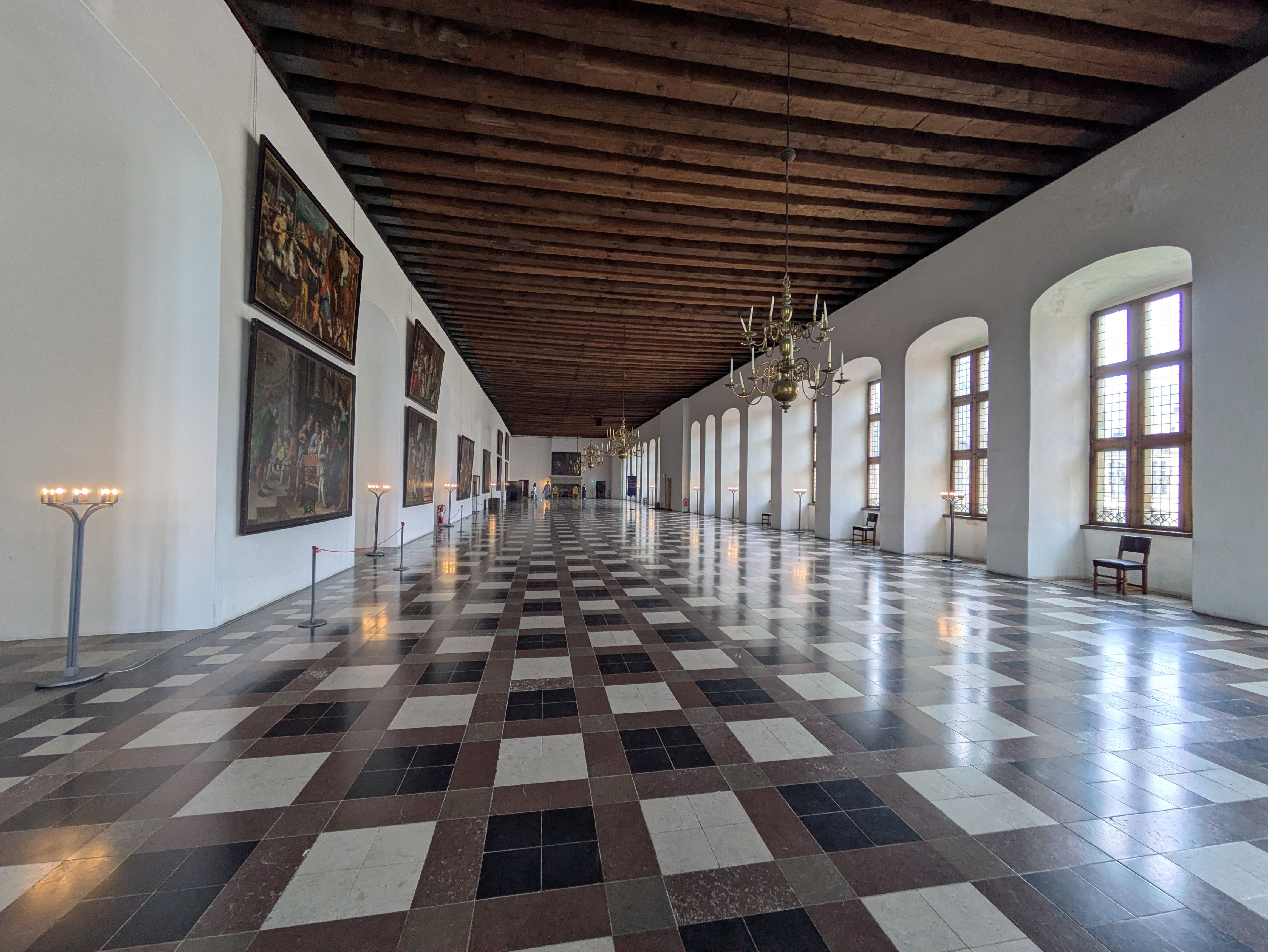 A hall inside Kronborg