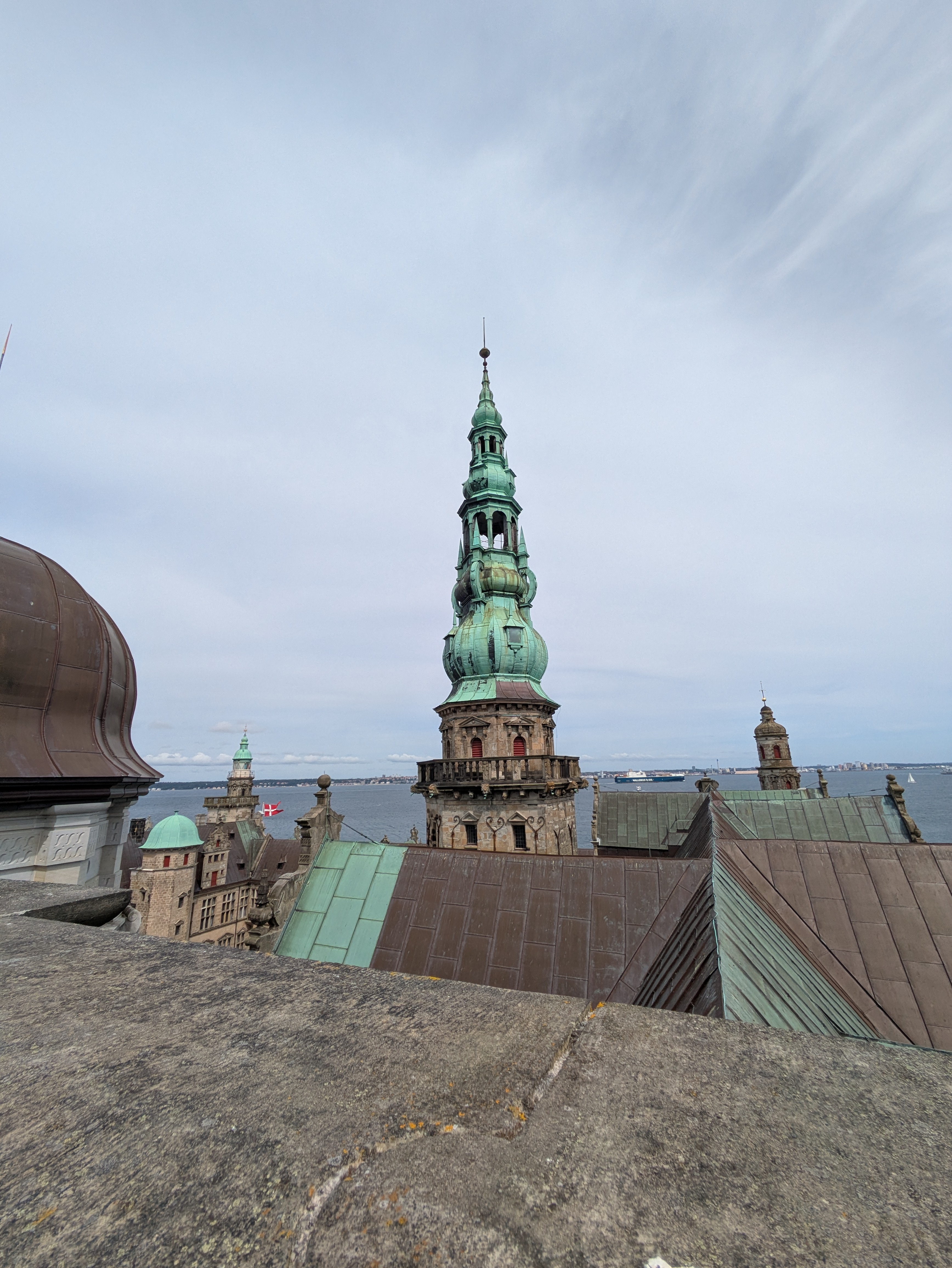 Kronborg's copper-domed spires