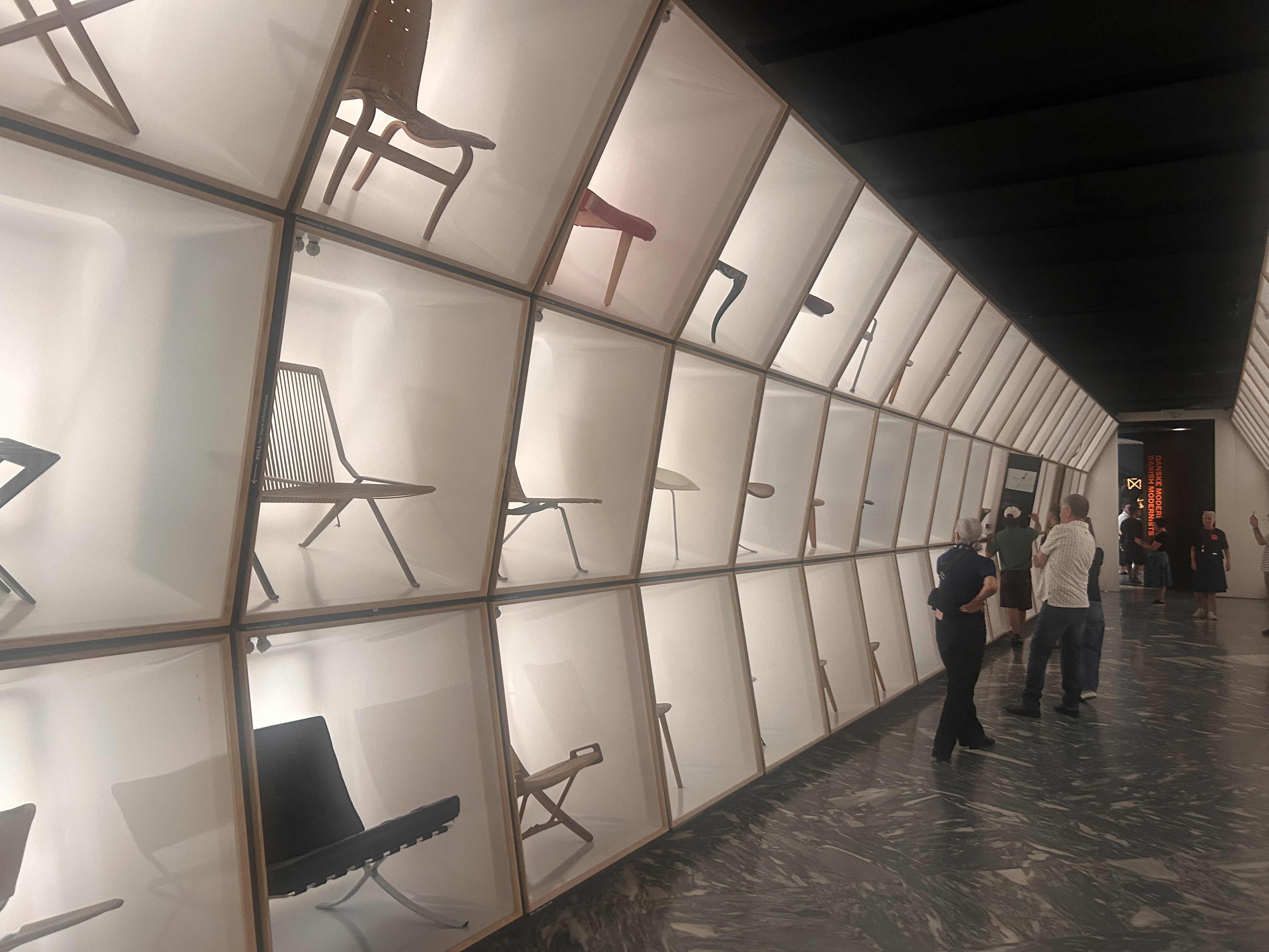 The chair gallery at Designmuseum Danmark (photo by Rich)