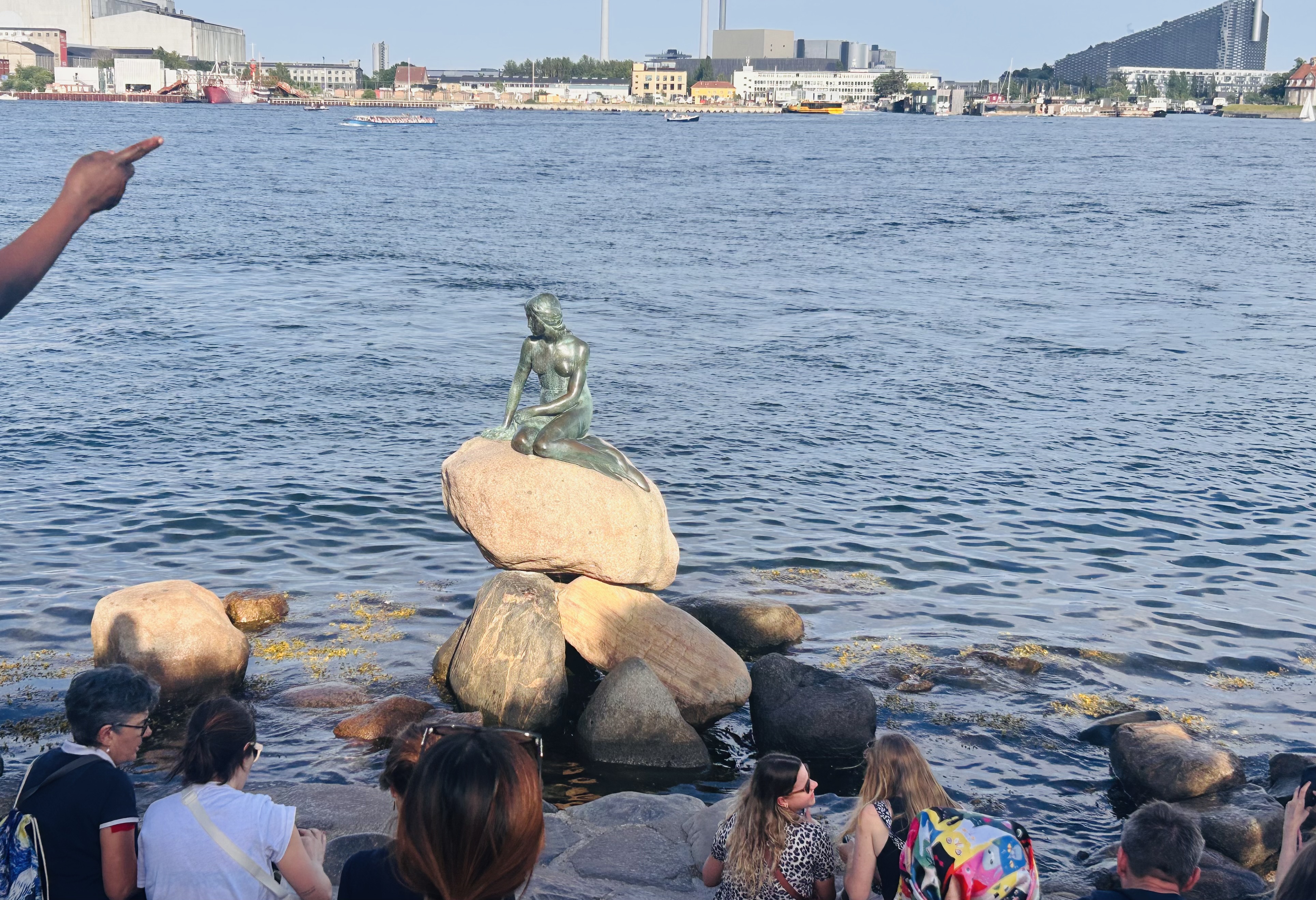 The crowd around Den Lille Havfrue (photo by Rich)