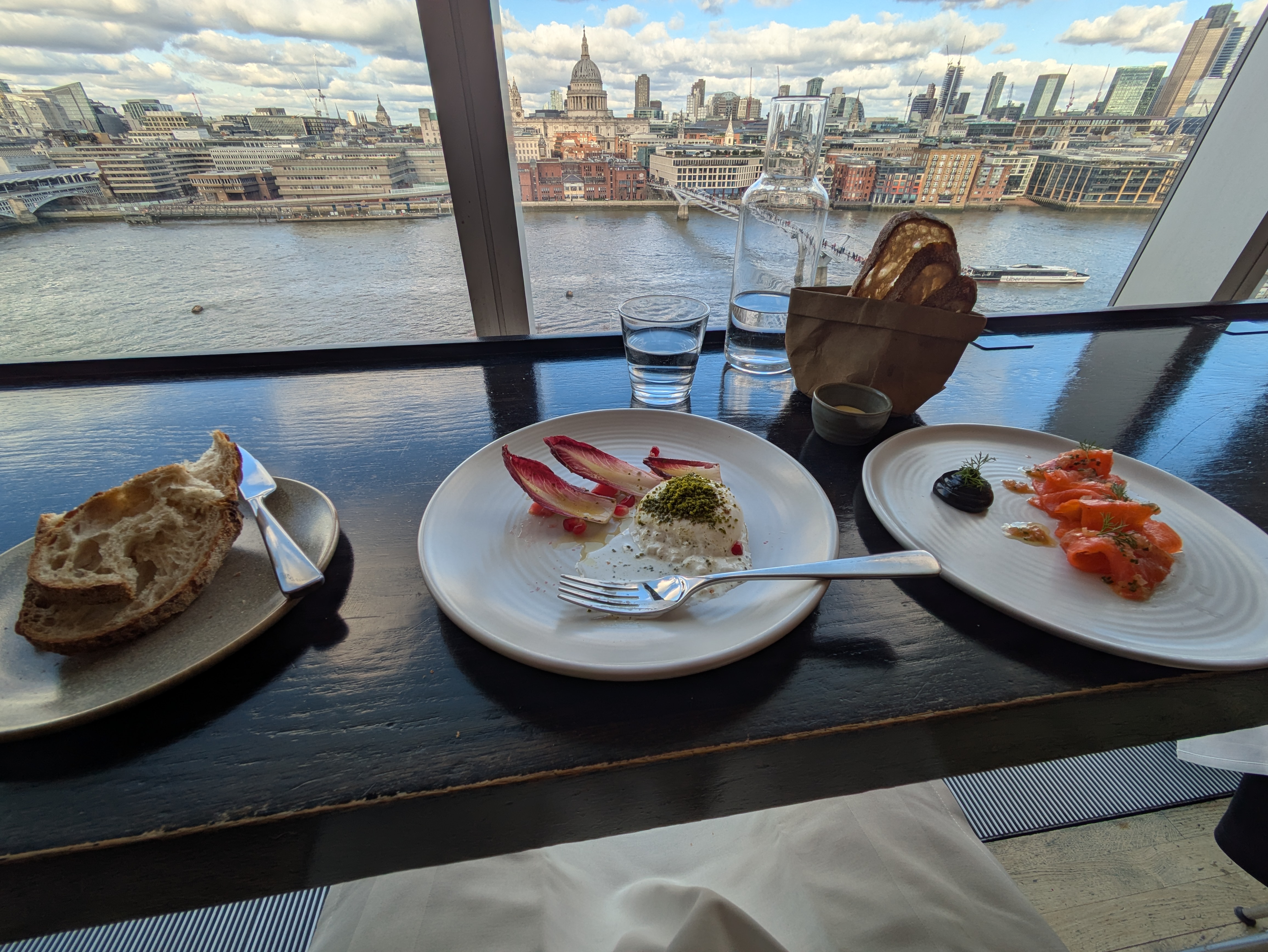 Lunch at the Tate Modern restaurant